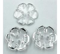50 pcs Silver/Gold Rose Flower Acrylic Buttons for Decoration Handmade Craft Sewing Accessories PT364-Silver Color