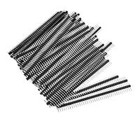 50 Pcs Single Row 40 Pin 2.54mm Male Header Pins - Breakaway Straight Header Tape Connectors for PCB, Arduino, Breadboard, DIY Electronics