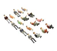50 Pcs Sitting Figures Scale N Gauge Train Set 1:32 Model Figures People Track 1 Painted