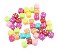 50 Pcs Six Sided Dices Colorful Dices Acrylic Table Game Board Game Acessories For Table Math