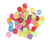 50 Pcs Six Sided Dices Colorful Dices With Round Corners Table Game Acrylic Board Game Acessories For Party