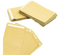 50 Pcs Small Brown Envelopes for Seeds, Self-Adhesive Seed Envelopes for Storing Small Items (9 x 6 cm / 3.54 x 2.36 inch)