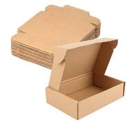 50 PCS Small Cardboard Boxes, 15x10x4cm Small Parcel Postage Packaging Postal Boxes Corrugated Cardboard Shipping Boxes For Posting Business Storing Gift