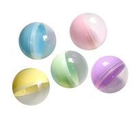 50 Pcs Small Round Capsules, Empty Clear Colored Capsules Twisted Round Balls Vending Gumball Machines Capsules Prize Container Fillable Surprise Ball for Kids Party Favor Prize