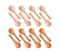 50 Pcs Small Wooden Spoons, Natural Mini Spoons, Wooden Teaspoons for Honey, for Kitchen (Mixed Colors)