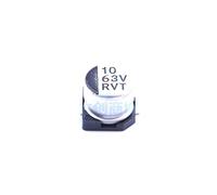 50 Pcs SMD Aluminum Electrolytic Capacitor 10uF ±20% 63V SMD,6.3x5.4mm RVT1J100M0605