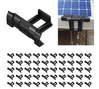 50 Pcs Solar Panel Water Drain Clips 35mm, PV Modules Cleaning Clips, Photovoltaic Panel Drainage Clamp