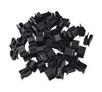 50 Pcs Solar Panel Wire Clips PV Cable Clamp for Frame Mounting, Plastic Bracket Fixing Clips for Boat Trailer RV, Fits 6.0-6.5mm Cable