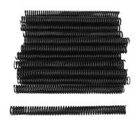 50 Pcs Spiral Binding Coil 19mm Diameter 48 Loop 4:1 Pitch A4 Binding Spine for 170 Sheet Capacity, Plastic Binding Spiral for Letter Size Paper with 360 Degree Rotation (Black)