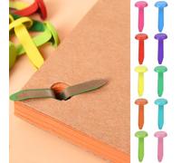 50 PCS Split Pins Paper Fasteners, Multicolor Split Pins Round Scrapbooking Split Pins Scrapbooking Brads Split Pin for Paper Craft DIY Stamping Scrapbook Office Household Supplies