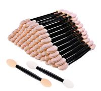 50 PCS Sponge Eyeshadow Applicators, Disposable Dual Sided Eyeshadow Brushes, Eye Shadows Sponge Applicators Sticks, Eye Makeup Brushes Set for Nails and Eyeshadow Makeup
