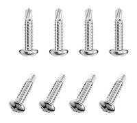50 PCS Stainless Steel Round Head Drilling Self Tapping Screws for Metal (M4.2 * 19mm)