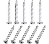 50 PCS Stainless Steel Round Head Drilling Self Tapping Screws for Metal (M4.8 * 38mm)