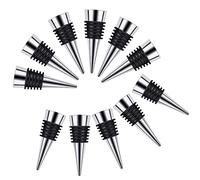 50 Pcs Stainless Steel Wine and Beverage Bottle Stoppers Ball Designed Wine Bottle Corks Tapered Storage Crafts Art DIY