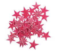 50 Pcs Star Iron on Applique for Clothing Repair and Backpacks | Embroidery Flannelette, No Sew Application, Decorative Patch for Caps, Easy Refresh for Old Items