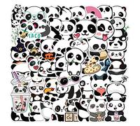 50 PCS Stickers for Panda,Funny DIY Cute Animal Stickers Decals,Party Supplies Waterproof Decorative Cartoon Stickers for Computer, Luggage,Guitar,Bottle,Refrigerator,Phone,Laptop