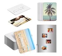 50 Pcs Sublimation Magnets Blank 2x3 Inch Personalized Fridge Refrigerator Magnets Blanks DIY Sublimation Refrigerator Magnet Bulk Soft Magnetic for Kitchen Decorative Fridge Magnets Blank Set