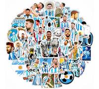 50 Pcs Superstars Stickers, Soccer Player Waterproof Decal, Cool Soccer Sport Decals, for DIY Hard Hat, Water Bottle, Laptop, for Adults, Boys and Girls