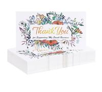 50 Pcs Thank You Cards Thank You Card Thank You Greeting Cards Thank You Cards Small Business for Shop Business Friends Wedding Graduation