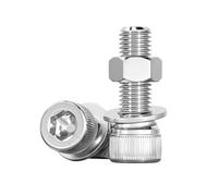 50 Pcs The Hex Socket Head Cap Screws Assortment kit is made of 304 stainless steel, which is rust-proof, high hardness, sturdy(M2.5x45 50pcs)