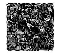 50 Pcs The Skeleton Vinyl Stickers,Black and White Graffiti Stickers,Vinyl Waterproof Sticker for Kids Teens Girls,for Phone Laptop Bottles Skateboard Computer Phone Luggage Guitar Gifts Sticker