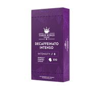 50 Pcs Three Kings Coffee Capsules Compatible with Nespresso - Decaf Coffee Pods for Nespresso Machines - Decaffeinato Intenso