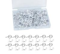 50 PCS Transparent Drawing Pins with Plastic Heads, Clear Push Pin Hooks Thumb Tacks for Cork Board, Photos, Maps, Posters and Calendar, Office School Home Supplies