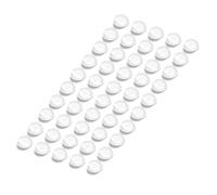 50 Pcs Transparent Rubber Cushion Pads, Self Adhesive Furniture Coaster Feet, Silicone Rubber Bumper Pads, Cupboard Door Stoppers Sticky Rubber Feet Bumper Pads Noise Reducer for Wall and Wooden Floor