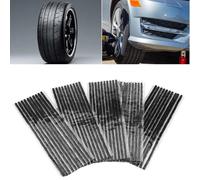 50 Pcs Tubeless Tyre Repair Strips, 200x3.5mm Rubber Puncture Plug Strings for Car Motorcycle Truck Bike, Glueless Emergency Tyre with Leak-Proof Solution