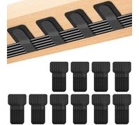50 Pcs Under Desk Cable Management Self Adhesive Cable Tidy Adjustable Cable Ties Suitable for Charging Cables, Computer Cables, and Wired Headphone Cables
