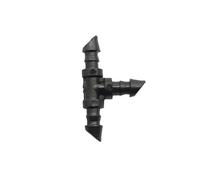 50 Pcs Upgrade T Barbed for 4/7 Mm Tube 3-Way Hose Splitters for Garden Drip Irrigation Hose Connector 1/4 Inch Hose