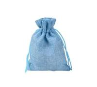 50 pcs Vintage Style handmade color natural Burlap Linen Jewelry Travel storage Pouch Mini Candy jute Packing Bags for Gift bag