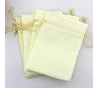 50 pcs Vintage Style handmade color natural Burlap Linen Jewelry Travel storage Pouch Mini Candy jute Packing Bags for Gift bag