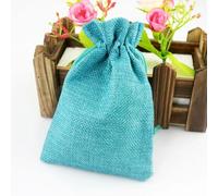 50 pcs Vintage Style handmade color natural Burlap Linen Jewelry Travel storage Pouch Mini Candy jute Packing Bags for Gift bag