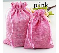 50 pcs Vintage Style handmade color natural Burlap Linen Jewelry Travel storage Pouch Mini Candy jute Packing Bags for Gift bag