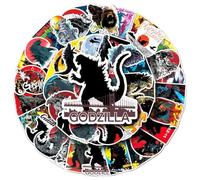 50 pcs Vinyl Stickers Pack Godzilla Monster Movie Theme Graffiti Waterproof Decals for Suitcase car Helmet Laptop Men