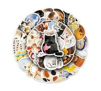 50 pcs Vinyl Stickers Pack Kitten cat Aesthetic Cute Kawaii Creative Waterproof Decals for Laptop Water Bottle Suitcase Skateboard Journal Teens Girls