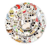 50 pcs Vinyl Stickers Pack Siamese cat Cute Cartoon Kawaii Animal DIY for Laptop Water Bottle Suitcase Skateboard Journal