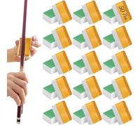 50 PCS Violin Rosin, Light Low-Dust Rosin with Individual Plastic Case, Lasting Smooth Grip Rosin for Bows, Rosin for Violin, Viola, Cello, Bass, Erhu, Clear Sound Tone for Daily Practice