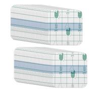 50 PCS Waterproof Bandages, Transparent Adhesive Film Dressings Showerproof Bandages Protectors Clear Stretch Tape Cover for Tattoos Swimming Showering