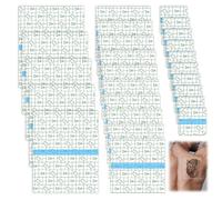 50 Pcs Waterproof Bandages Transparent Stretch Adhesive Bandages Second Skin Healing Film Flexible Breathable Dressing Protective Cover for Tattoo Aftercare Wounds Cuts Scars and Tattoos