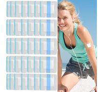 50 PCS Waterproof Dressings for Wounds Clear Adhesive Bandages Dressing Tape with Cotton Absorbent Pad Wound Dressings Adhesive Waterproof Bandage Wound Dressings for Swimming Shower Waterproof Plaste