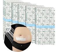 50 Pcs Waterproof Shower Protector Bandage | 6x10 Inch Large Wounds Showering Cover for Knee Replacement Surgery C Section Post Abdominal Surgery Hip Incision Adhesive Dressing Transparent Film