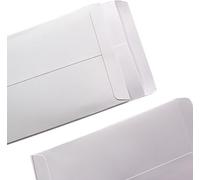 50 PCS White Envelopes, Letter Envelopes, Self-Seal Pocket Envelopes, Kraft Paper Coin Envelopes, Money Envelopes for Wages, Seeds, Coins, Stamps(10x16.5cm)