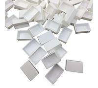 50 Pcs White Painting Full Pans Empty Watercolour Pan Palette Boxes for Kids Adults Oil Artist Watercolour Painting