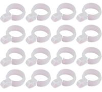 50 Pcs White Plastic Windproof Hanger Hooks Clothes Hanger Buckle Clip Laundry Hanging Hooks Closet Rod Hanging Tool for Drying Rack Suit Hangers Clothes Hangers