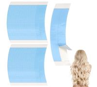 50 Pcs Wig Tapes for Lace Wigs - Invisible Waterproof Double-Sided Lace Tape for Front Wig, Toupee Tape Strips with Ultra Hold, Skin-Friendly Adhesive, and Easy Application (Blue)