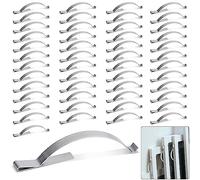 50 Pcs Window Screen Tension Spring, Durable Corner Mount Flat Window Spring Stainless Steel Window Screen Clips, Holding Screen Sliding in Aluminum Channel Safely and Securely, ¼” Wide 2-3/4” Long