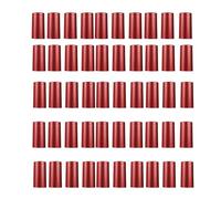 50 Pcs Wine Red Bottle Shrink Caps Heat Shrink Seals with Pull Tab for Wine Whiskey and Spirit Bottles Easy Application Neck Sealer (Wine Red)