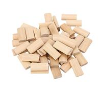 50 Pcs Wood Dowel 10x50mm Solid Beech Wood Tenon Insertion Block for Woodworking Furniture Splicing, Ideal for Cabinet Making & Frame Engineering